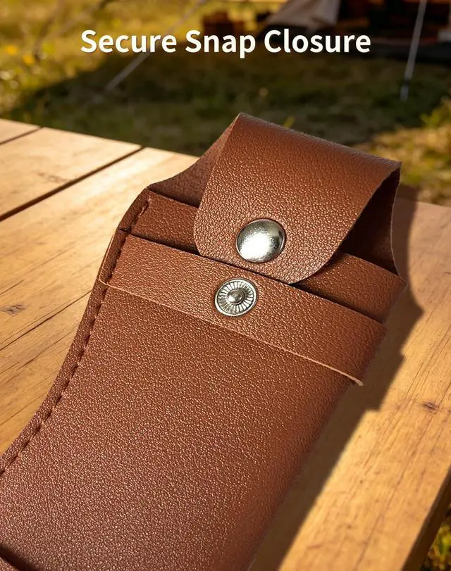 Alt view image 4 of 7 - Pocket Knife Sheath, 2 PCS PU Leather Belt Knife Holders