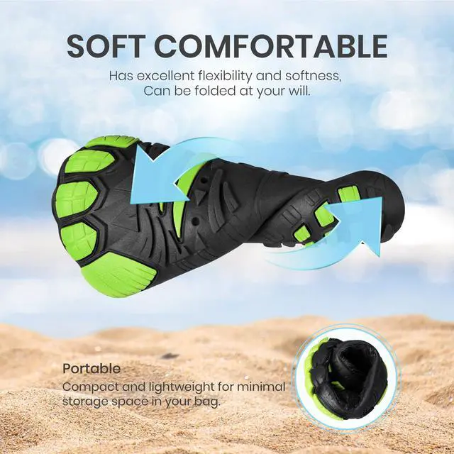 Alt view image 3 of 5 - Barefoot Water Shoes for Kids - Wide Toe Box and Quick-Dry Sand Shoes Toddler for Hiking Swim Beach Pool Kayak Sport Accessories, Camping Essentials Non-Slip for Boys Girls Sizes