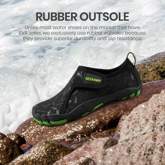 Alt view image 4 of 5 - Barefoot Water Shoes for Kids - Wide Toe Box and Quick-Dry Sand Shoes Toddler for Hiking Swim Beach Pool Kayak Sport Accessories, Camping Essentials Non-Slip for Boys Girls Sizes