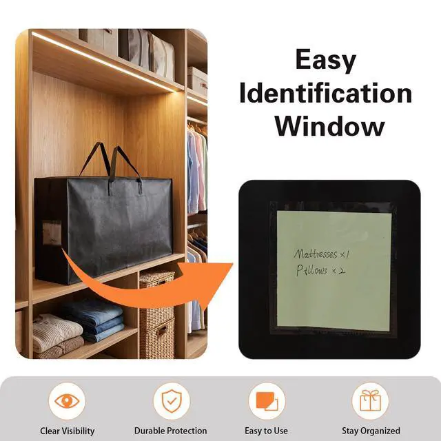 Alt view image 6 of 7 - Folding Mattress Bag, Tri Fold Mattress Storage Bag, Mattress Carry Case