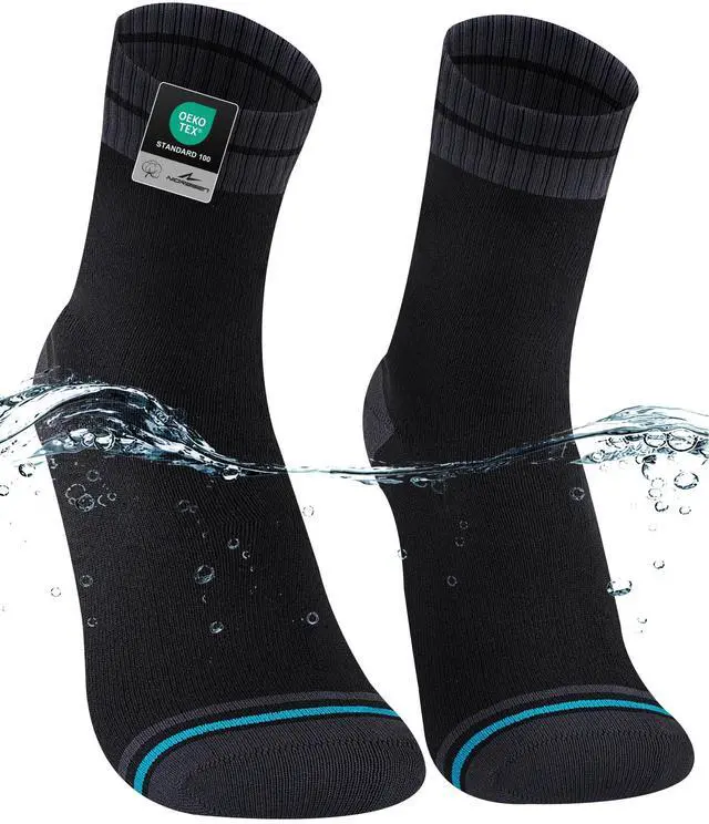 Main image of Waterproof Socks for Men, Crew Hiking Socks, 1 Pair