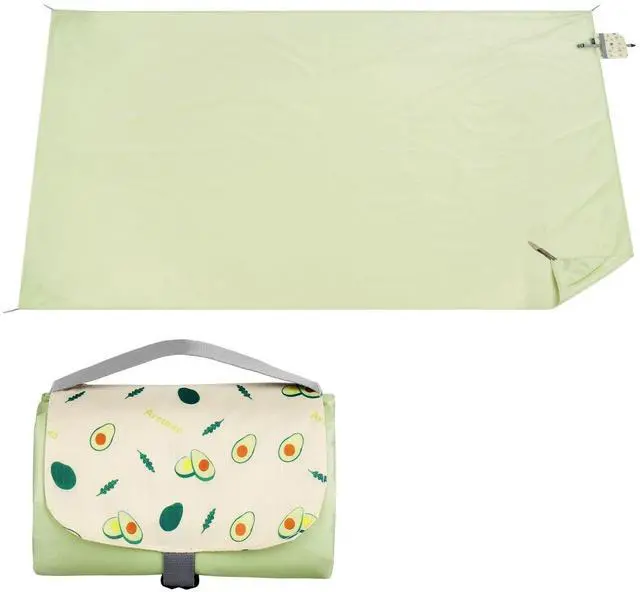Main image of Picnic Blanket, Waterproof Beach Blanket with Carry Handle, 39x59 in