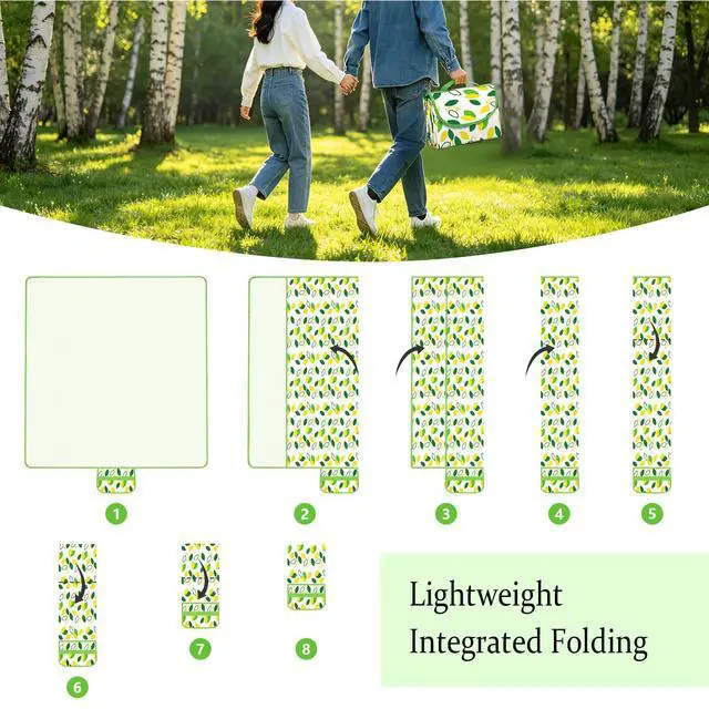Alt view image 6 of 7 - Large Picnic Blankets,Foldable Camping Mat, Outdoor Party Mat
