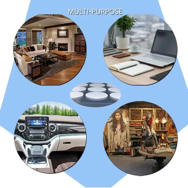 Alt view image 5 of 7 - 350 Pcs (0.79'') Sticky Tack, Double Sided Sticky Dot, Clear Poster Stickers Round Putty, No Trace Poster Adhesive Putty Removable Waterproof Stickers for Festival Decoration Sticky Dot (20mm)