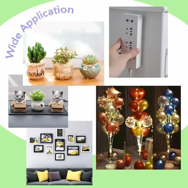 Alt view image 6 of 7 - 350 Pcs (0.79'') Sticky Tack, Double Sided Sticky Dot, Clear Poster Stickers Round Putty, No Trace Poster Adhesive Putty Removable Waterproof Stickers for Festival Decoration Sticky Dot (20mm)