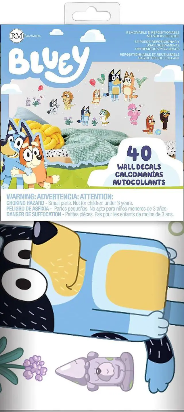 Alt view image 4 of 6 - Bluey Family and Friends Peel and Stick Wall Decals, RMK5457SCS