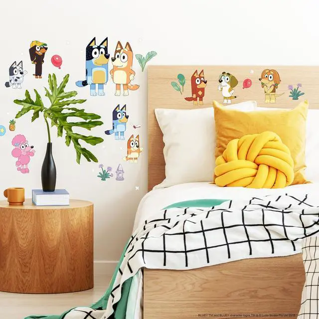 Alt view image 3 of 6 - Bluey Family and Friends Peel and Stick Wall Decals, RMK5457SCS