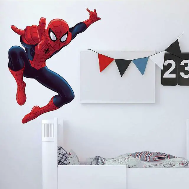 Alt view image 3 of 3 - Marvel Ultimate Spider-Man Giant Peel and Stick Wall Decals by RoomMates, RMK4831GM, Red, Blue, Yellow