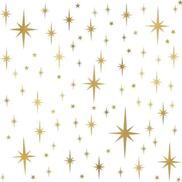 Main image of Star Wall Stickers Girls Room Wall Decals Sparkle Wall Decor Stick and Peel