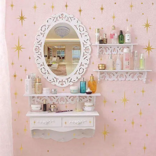 Alt view image 5 of 7 - Star Wall Stickers Girls Room Wall Decals Sparkle Wall Decor Stick and Peel