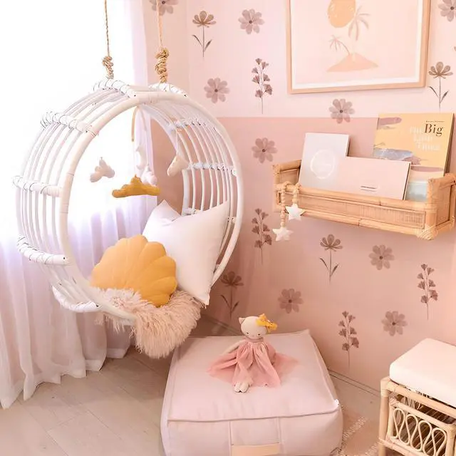 Alt view image 2 of 6 - Daisy Wall Decals | 84 PCS Boho Flower Stickers for Girls' Rooms, Playrooms, and Nurseries | Dual Layer Print for High Coverage | Removable Peel and Stick Wall Decor (Pink-B) | 12 Sheets