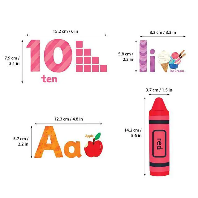 Alt view image 7 of 7 - Animal Alphabet & Numbers Wall Stickers for Kids Room (DS8-8044)