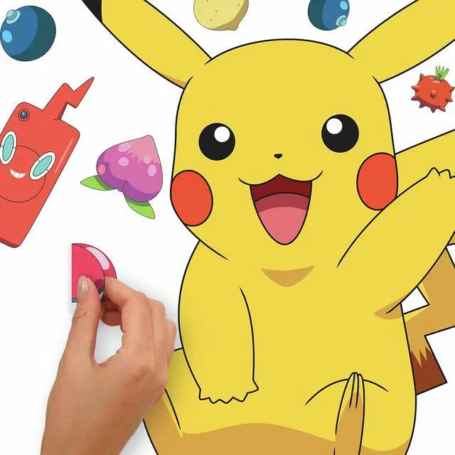 Alt view image 5 of 6 - RMK4821GM Pikachu Giant Peel and Stick Wall Decals