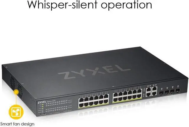 Alt view image 3 of 6 - Zyxel 24 Port Network Ethernet Switch