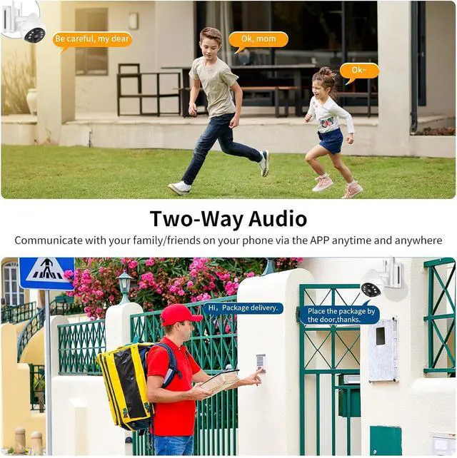 Alt view image 6 of 7 - VSTARCAM 4G LTE Cellular Security Camera Wireless Outdoor, 3MP Solar Powered Security Cameras for Home with Color Night Vision, Human Detection, 360° View, 2-Way Audio, IP66, Cloud Storage (BG69-TZ)
