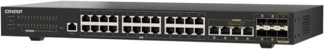 Main image of QNAP QSW-M2130-4C2S24T-US 30-Port Rackmount Layer 2 Managed Switch
