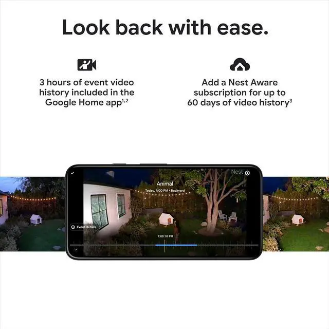 Alt view image 6 of 7 - Google Nest Cam with Floodlight - Outdoor Camera - Floodlight Security Camera, White, 1 Count (Pack of 1)