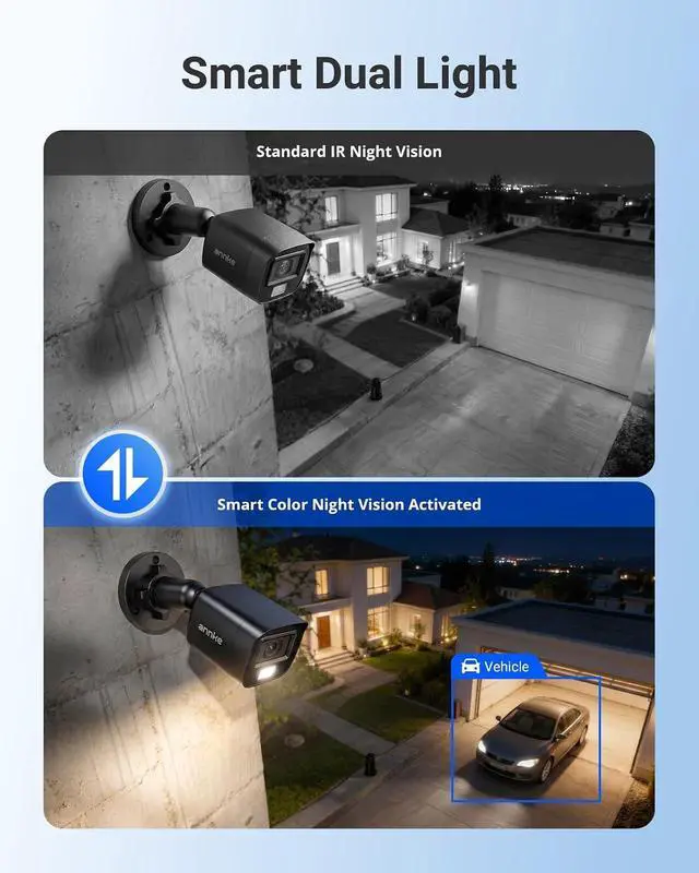 Alt view image 7 of 7 - ANNKE 16 Channel Security Camera System HD-TVI 1080P Lite Video DVR and 12Pcs 2MP Outdoor Cameras with Smart Dual Light, AI Human/Vehicle Detection,Color Night Vision,Digital WDR,IP67,2 TB Hard Drive