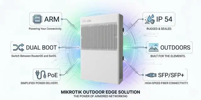 Alt view image 2 of 7 - MikroTik CSS610-8P-2S+Out netPower Lite 8P 8 Port PoE Switch 2X SFP+ UPS Outdoor IP54