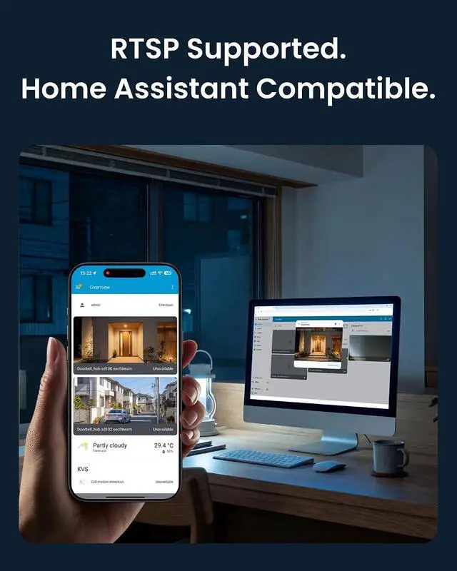 Alt view image 6 of 6 - SwitchBot 3K PTZ Outdoor Security Camera, AI Video Search, Scene Alert & Daily Activity Report, 360° Auto Tracking, 5MP, 2.4GHz WiFi, Compatible with Alexa, Google, HA Through RTSP
