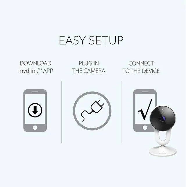 Alt view image 6 of 7 - D-Link Indoor Pro WiFi Security Camera HD 1080P, Two-Way Audio, Person & Motion Detection & Night Vision, Smart Home Surveillance Network System (DCS-8300LHV2)
