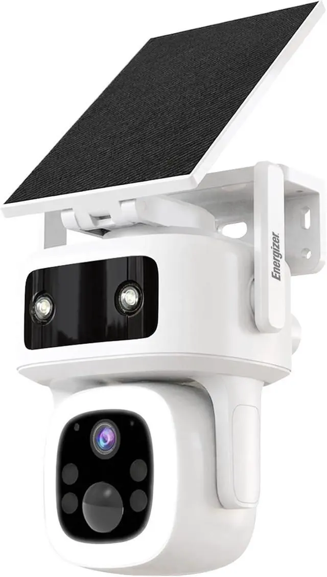 Alt view image 7 of 7 - Energizer Smart 4G LTE Cellular Security Camera with Solar Panel, 2K Outdoor Wireless Pan Tilt Camera, No WiFi Required, Rechargeable Battery, Color Night Vision, Motion Detection, White