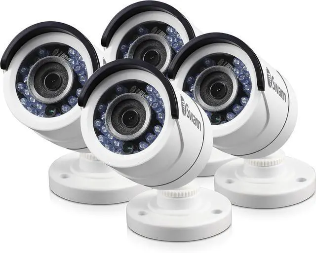 Main image of Swann SWPRO-T853CAM White 1080p Bullet Camera PRO-T853 - 1080P Multi-Purpose Day/Night Security Camera 4 Pack Bundle