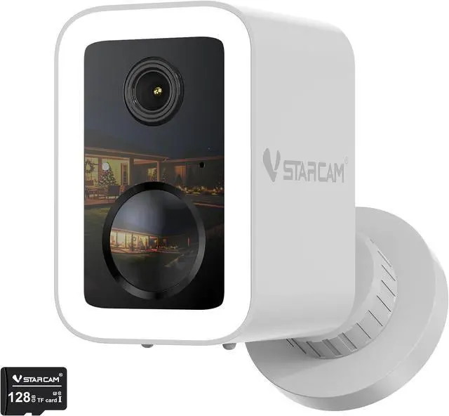 Main image of VSTARCAM 2K Security Cameras Wireless Outdoor, No-Drill Magnetic & Adhesive Mount, Free Cloud & 128GB SD Storage, WiFi 6 2.4/5G, Motion Alerts, 6-Month Battery, Color Night Vision, IP66,2-Way Talk