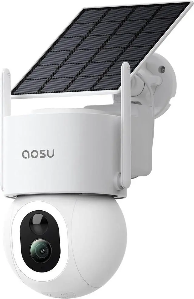 Main image of aosu SolarCam D1 Max, 4K Solar Security Cameras Outdoor Wireless, 360° Pan & Tilt Coverage, Auto Tracking, Color Night Vision, Local Storage, No Subscription Required