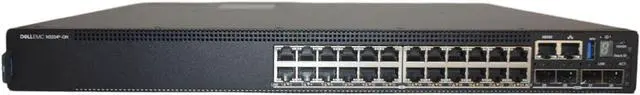 Main image of Dell EMC PowerSwitch N3224P-ON Ethernet Switch - 24 Ports - Manageable - 3 Layer Supported - Modular - 944 W Power Consumption - Optical Fiber, Twisted Pair - PoE Ports - 1U High - Rack-mountable - Li