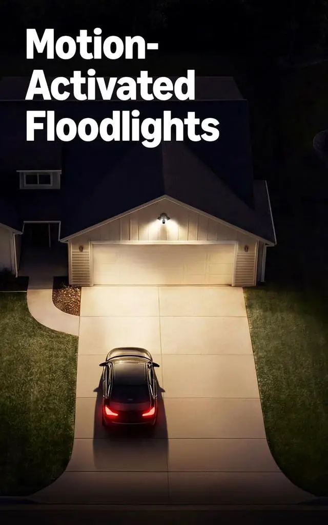 Alt view image 3 of 6 - Ring Floodlight Cam, Wired (newest model), Home or business security, Wide-Angle Retinal 2K Video, 6x Enhanced Zoom, Ultra-Bright Floodlights, White
