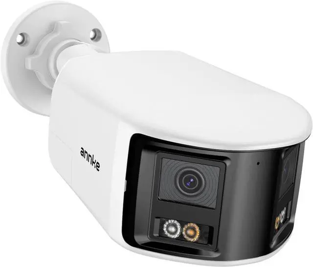 Main image of ANNKE FCD600 PoE Dual-Lens Security Camera, 6MP 180° Panoramic Outdoor IP Camera, Smart Human/Vehicle Detection, Color Night Vision, 2-Way Audio, Supports MicroSD Card Up to 512GB, IP66