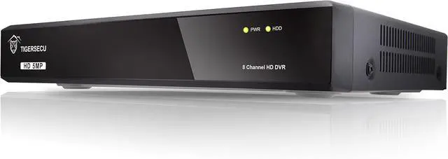 Alt view image 2 of 6 - TIGERSECU 5MP Super HD 8-Channel Hybrid 4-in-1 DVR Security Recorder with 2TB Hard Drive, for use with 5MP HD-TVI/AHD/CVI Cameras (Cameras Not Included)
