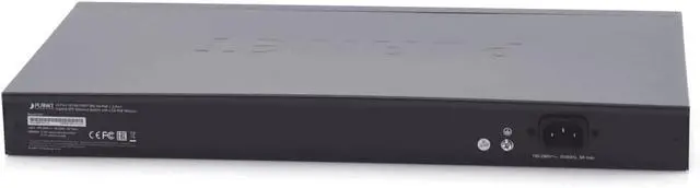 Alt view image 3 of 4 - GSW-2620VHP 24-Port 10/100/1000T 802.3at PoE + 2-Port Gigabit SFP Ethernet Switch with LCD PoE Monitor (300W)