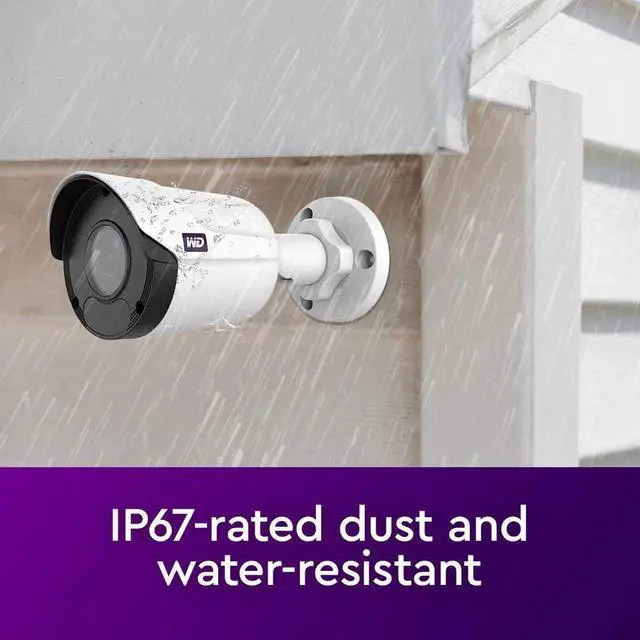 Alt view image 3 of 6 - WD ReadyView 4K Surveillance Camera - 8MP UHD, PoE, IP67-rated, Motion Detection, Night Vision - WDBA9N0000NWT-HESN