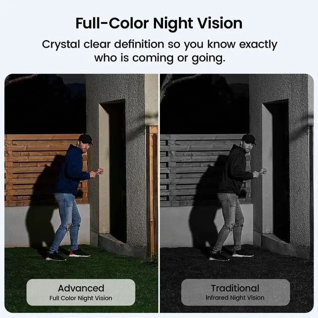 Alt view image 6 of 7 - aosu SolarCam P1 Max, 4K Solar Security Camera Wireless Outdoor, Integrated Solar Powered, AI Perimeter Detection for Home Security, Color Night Vision, Easy to Install, No Subscription Required