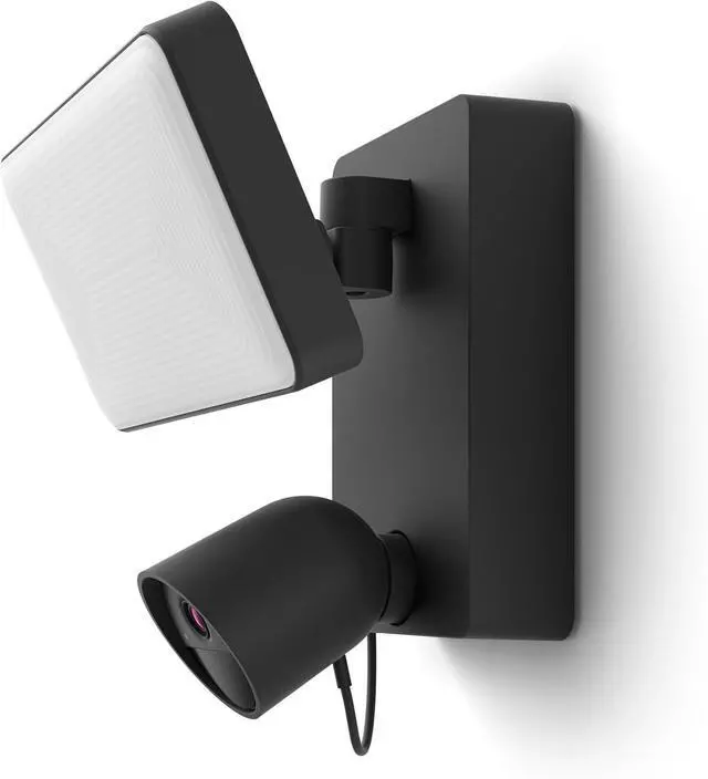 Alt view image 2 of 3 - Philips Hue Secure Outdoor Floodlight with Integrated 1080p Smart Home Security Camera, Black, for Outdoor Use, Two-Way Talk, Controllable via Hue App