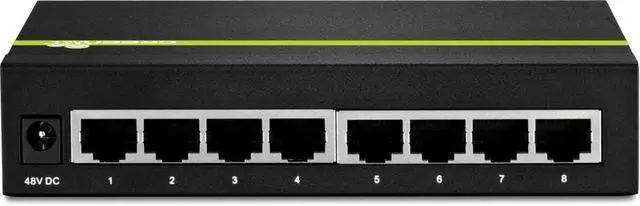 Alt view image 3 of 4 - Trendnet 8-port Gigabit Greennet Poe+ Switch - 8 Ports - 8 X Poe+ - 10/100/1000base-t - Poe Ports -