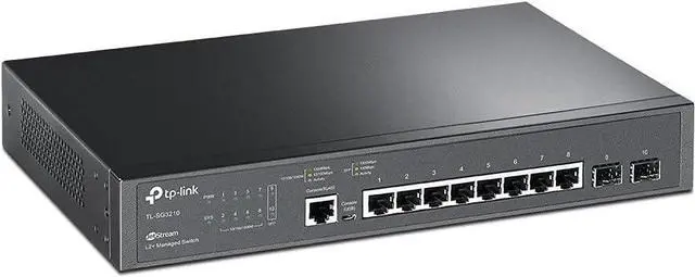 Main image of TP-Link 8 Port Gigabit L2 Jetstream Managed Switch + 2 Gigabit SFP
