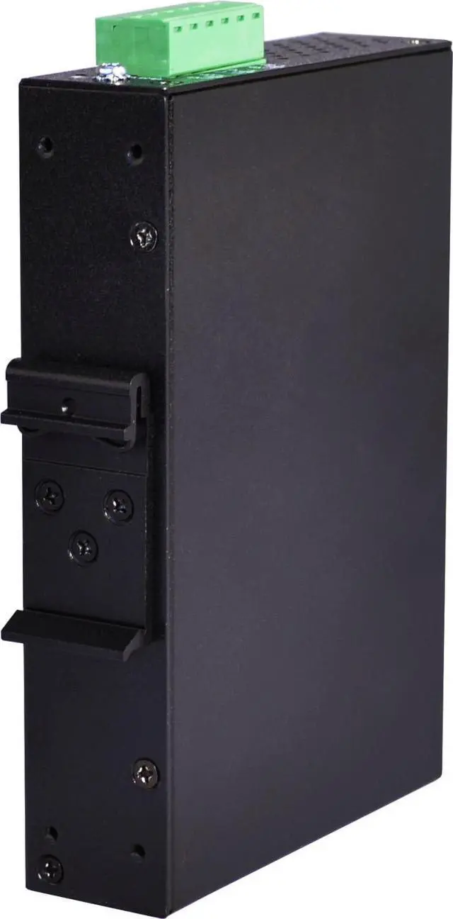 Alt view image 4 of 6 - Antaira LNX-0702C-SFP-T Industrial-Grade 7-Port Unmanaged Fast Ethernet Switch, 2 SFP Slots, DIN-Rail Mount, -40 to 75°C Operating Temperature, Redundant 12 to 48 VDC Power Input