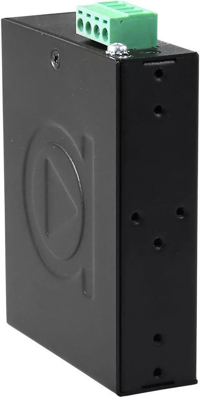 Alt view image 4 of 4 - Antaira LNX-C500G Industrial-Grade Compact 5-Port Unmanaged Gigabit Ethernet Switch, DIN-Rail Mount, -10 to 70°C Operating Temperature, Redundant 12 to 48 VDC Power Input
