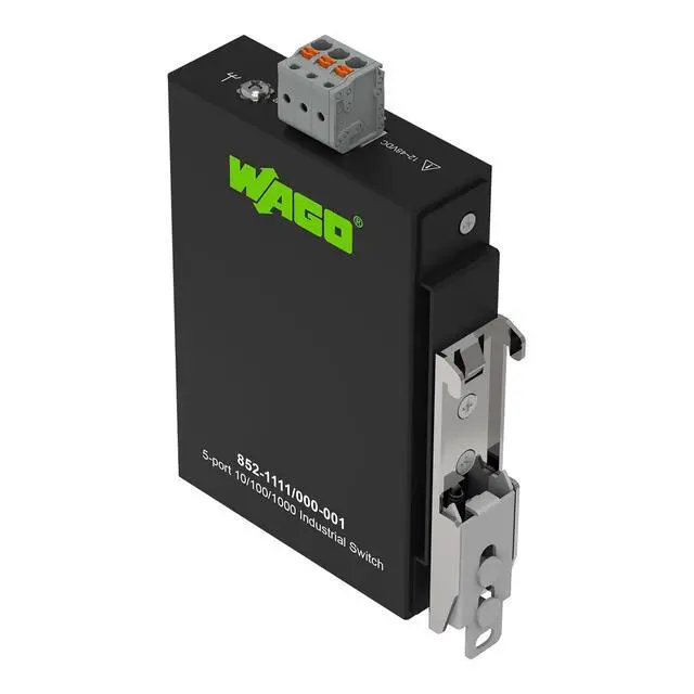 Alt view image 6 of 7 - WAGO 852-1111/000-001, Industrial-ECO-Switch; 5-Port 1000Base-T; Black