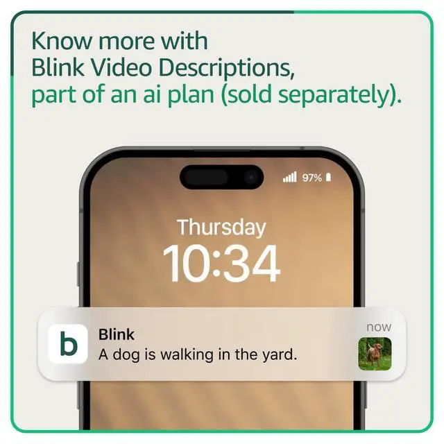 Alt view image 5 of 6 - Blink Outdoor 4 and Wired Doorbell 2K+ (newest model) Two-year battery 1080p cameras and 2K hardwired doorbell. Sync Module Core included 3 Cameras + Doorbell (Black)