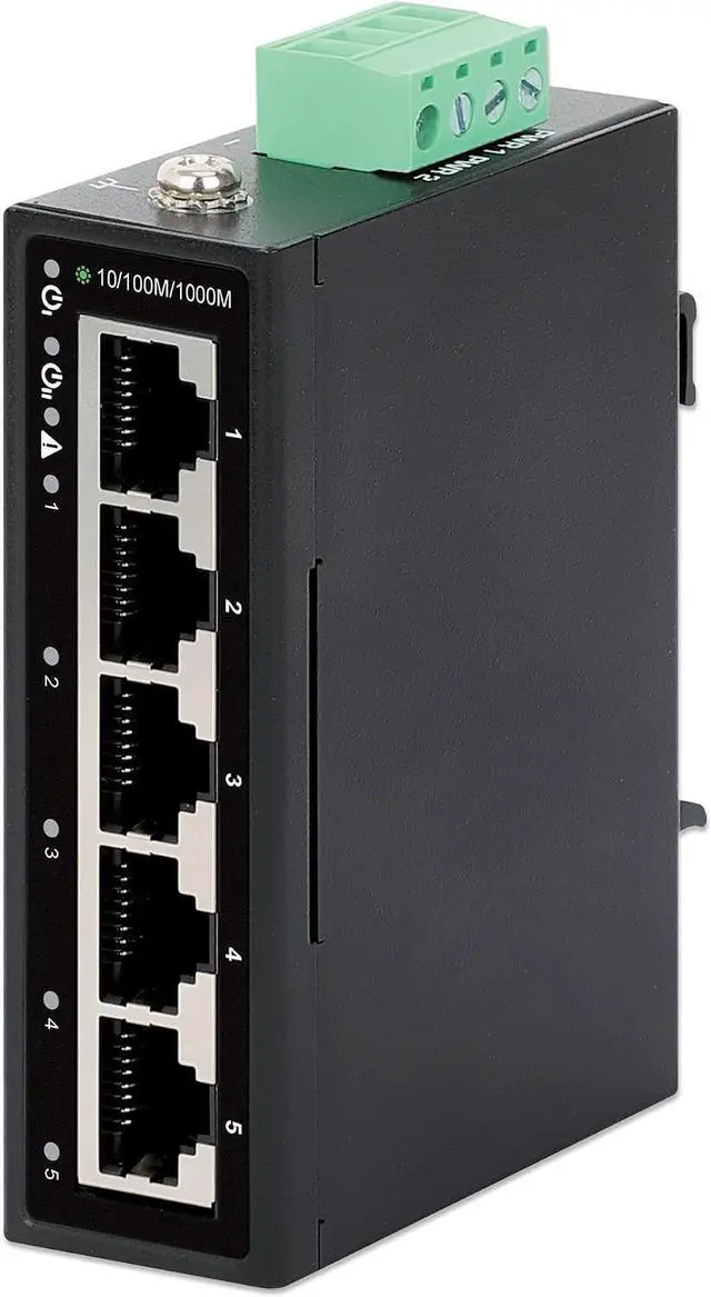 Main image of Intellinet Industrial 5-Port Gigabit Ethernet Switch - Rugged, High-Speed Networking Solution for Extreme Environments and Mission-Critical Applications - 509480