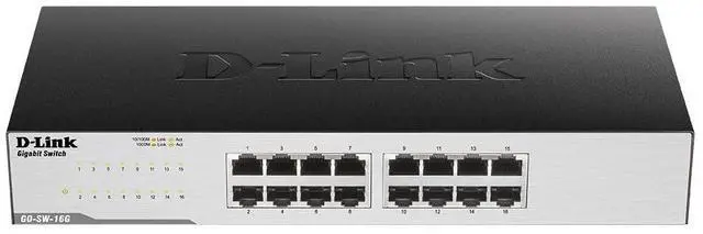 Main image of D-Link GO-SW-16G Gigabit Easy Ethernet Gigabit Desktop Switch, Schwarz (Design May Vary)