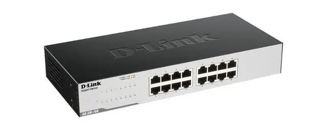 Alt view image 2 of 4 - D-Link GO-SW-16G Gigabit Easy Ethernet Gigabit Desktop Switch, Schwarz (Design May Vary)