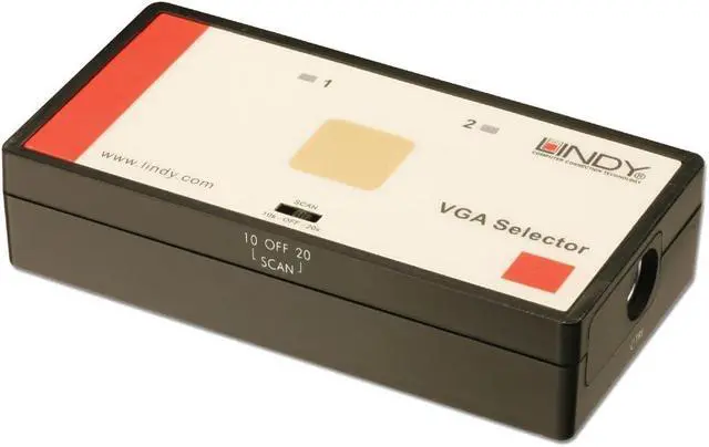 Alt view image 2 of 2 - LINDY 2 Port VGA Auto Switch (32585)