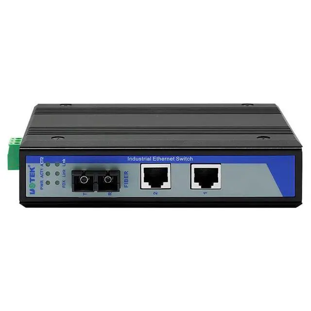 Alt view image 4 of 5 - Industrial 10/100M 1 Fiber 2 Ethernet Ports Industrial Switch, Auto MDI/MDI-X, with Optional Single-Mode & Multi-Mode, UT-2572 (UT-2572RSM-SC)