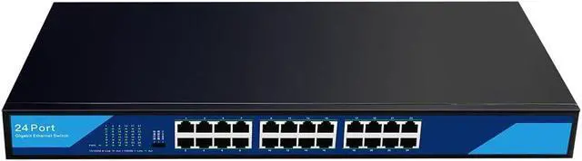 Alt view image 3 of 5 - 56Gbps 24-Port Unmanaged Switch RJ45 Adaptive Port VLAN Isolation Hub Monitor Extender Auto MDI/MDIX TXE238 13Inch
