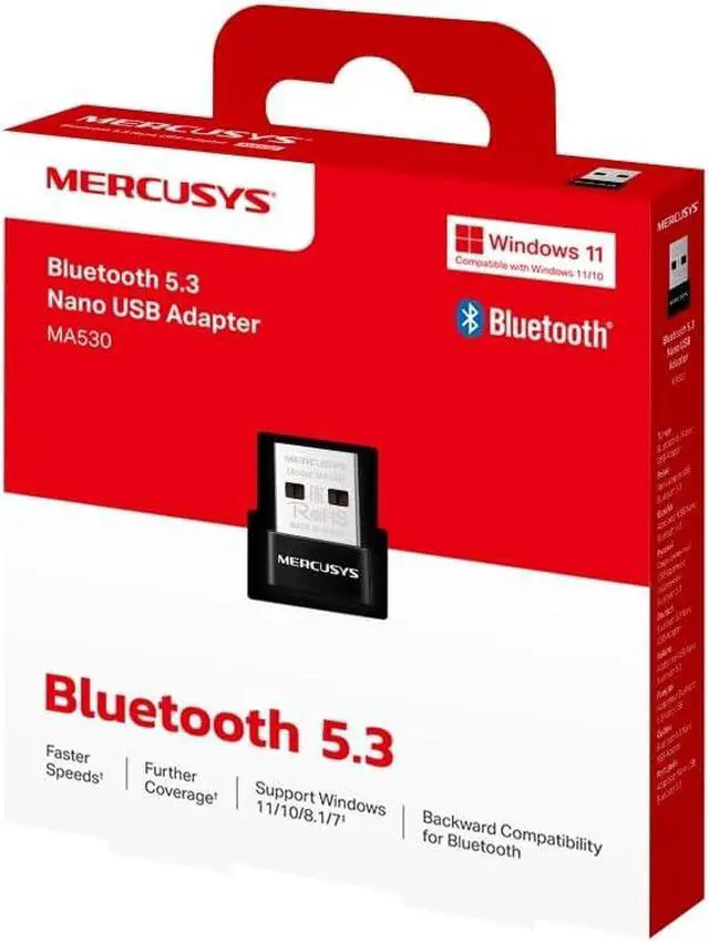 Alt view image 7 of 7 - Mercusys MA530, Bluetooth 5.3, Nano USB Adapter